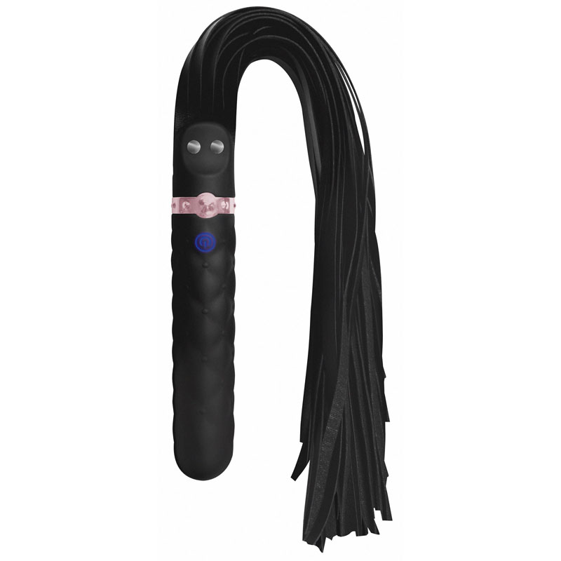 9X Vibrating Silicone Dildo Flogger - Image 10