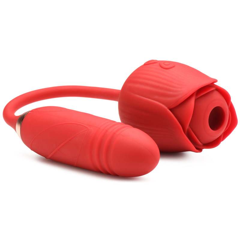 10X Romping Rose Suction and Thrusting Vibrator - Image 12
