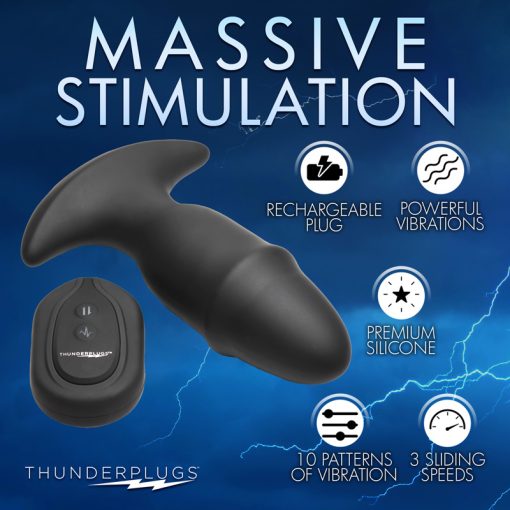 10X Sliding Ring Silicone Missile Plug with Remote - Image 5