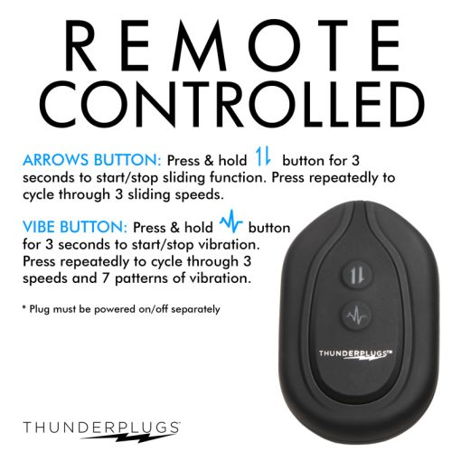 10X Sliding Ring Silicone Missile Plug with Remote - Image 8