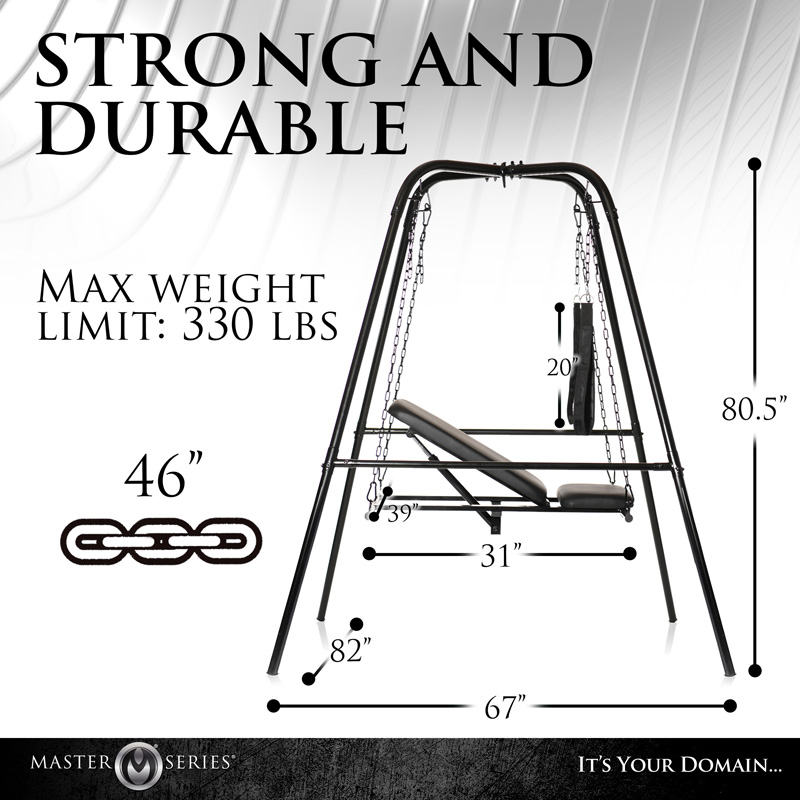 Throne Adjustable Sex Swing with Stand - Image 3