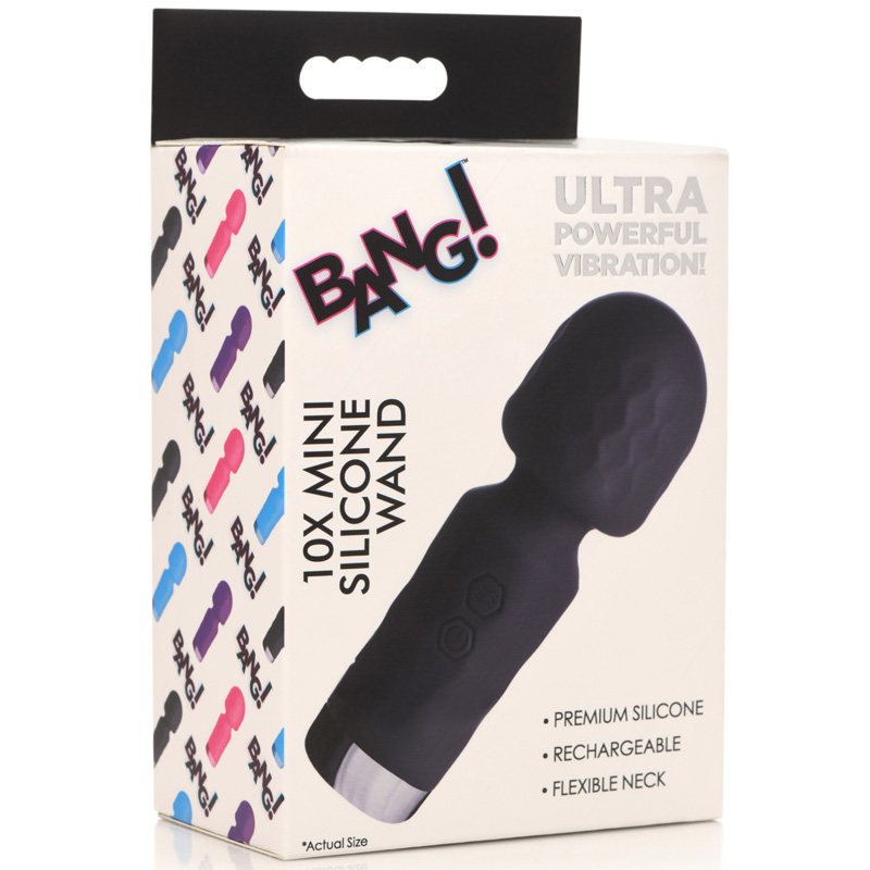 10X Mini Silicone Wand - Black - Image 12