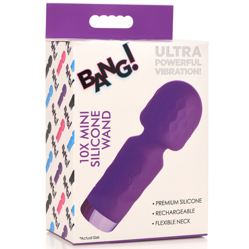 10X Mini Silicone Wand - Purple - Image 12
