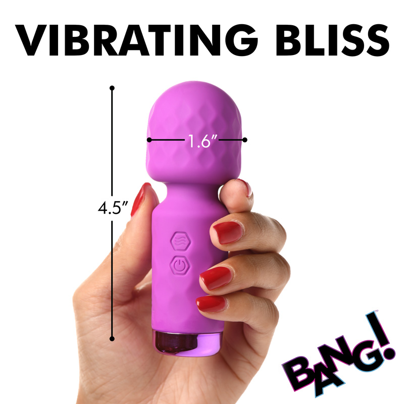 10X Mini Silicone Wand - Purple - Image 4