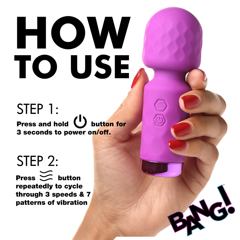10X Mini Silicone Wand - Purple - Image 7