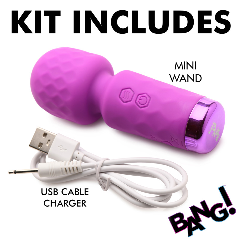 10X Mini Silicone Wand - Purple - Image 8