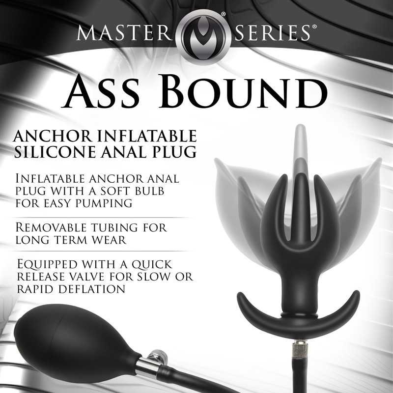 Ass Bound Anchor Inflatable Silicone Anal Plug - Image 2