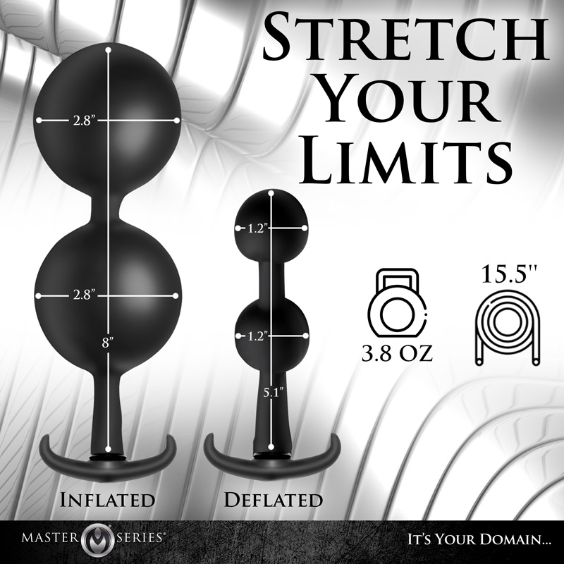 Ass Rattler Weighted Inflatable Silicone Anal Plug - Image 3