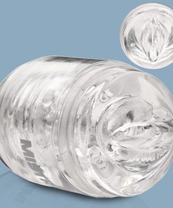 Double Shot Mouth and Pussy Stroker - Clear