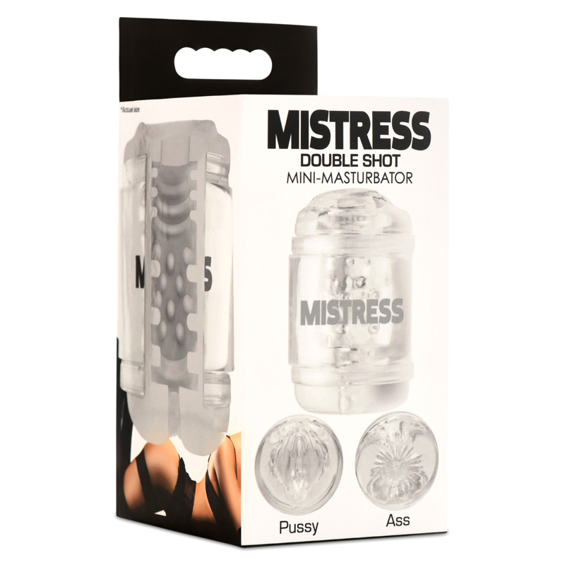 Double Shot Pussy and Ass Stroker - Clear - Image 10