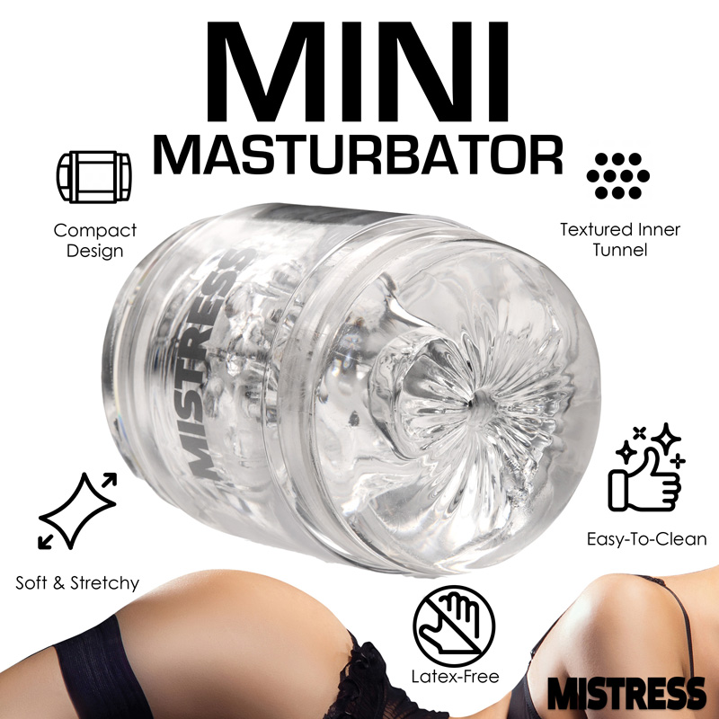 Double Shot Pussy and Ass Stroker - Clear - Image 4