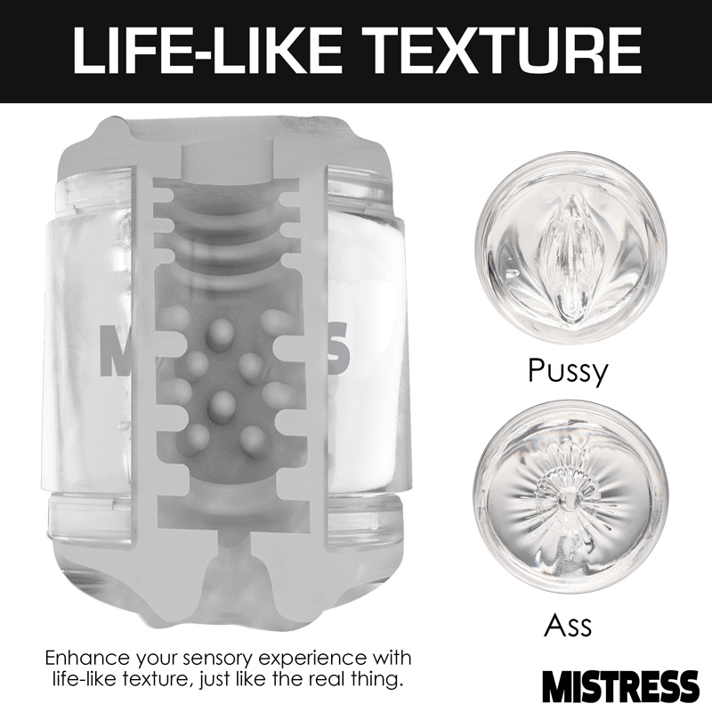 Double Shot Pussy and Ass Stroker - Clear - Image 5