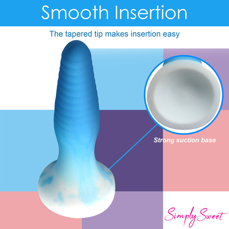 3 Piece Silicone Butt Plug Set - Blue - Image 7