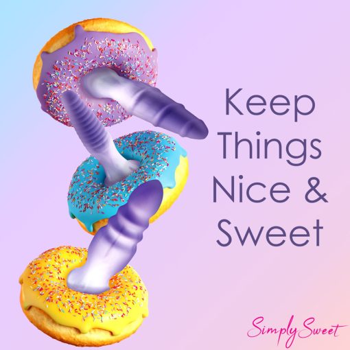 3 Piece Silicone Butt Plug Set - Purple - Image 3