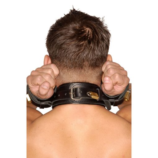 Strict Leather Wrist to Neck Restraint - Image 3
