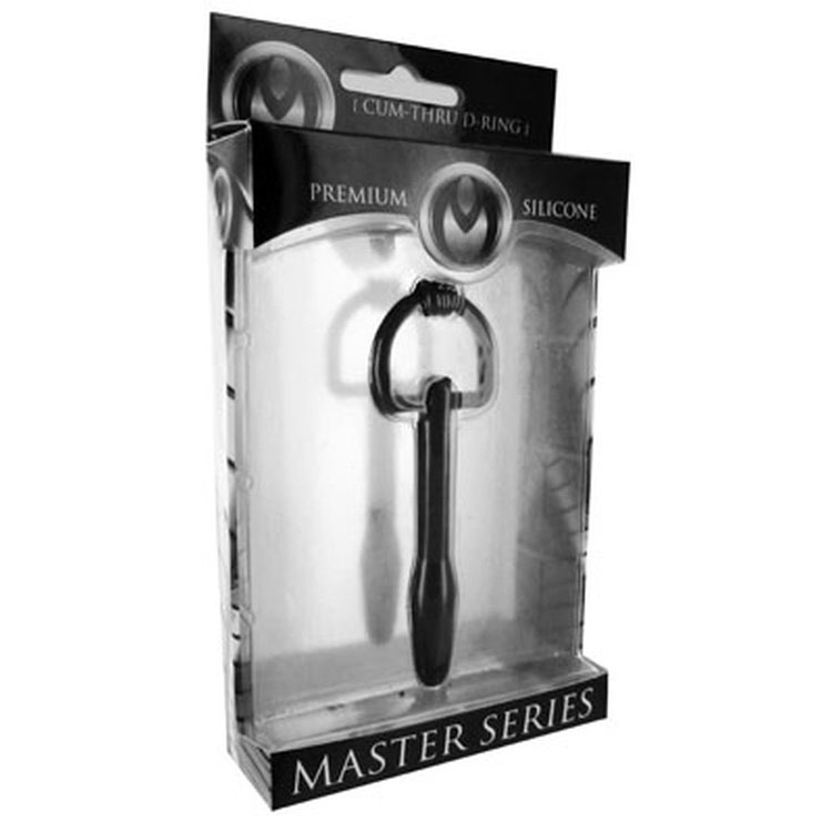 Silicone Cum-Thru D-Ring Penis Plug - Image 4
