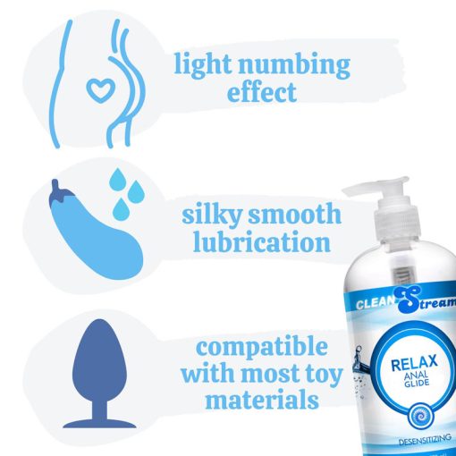 Clean Stream Relax Desensitizing Anal Lube 17 oz - Image 5