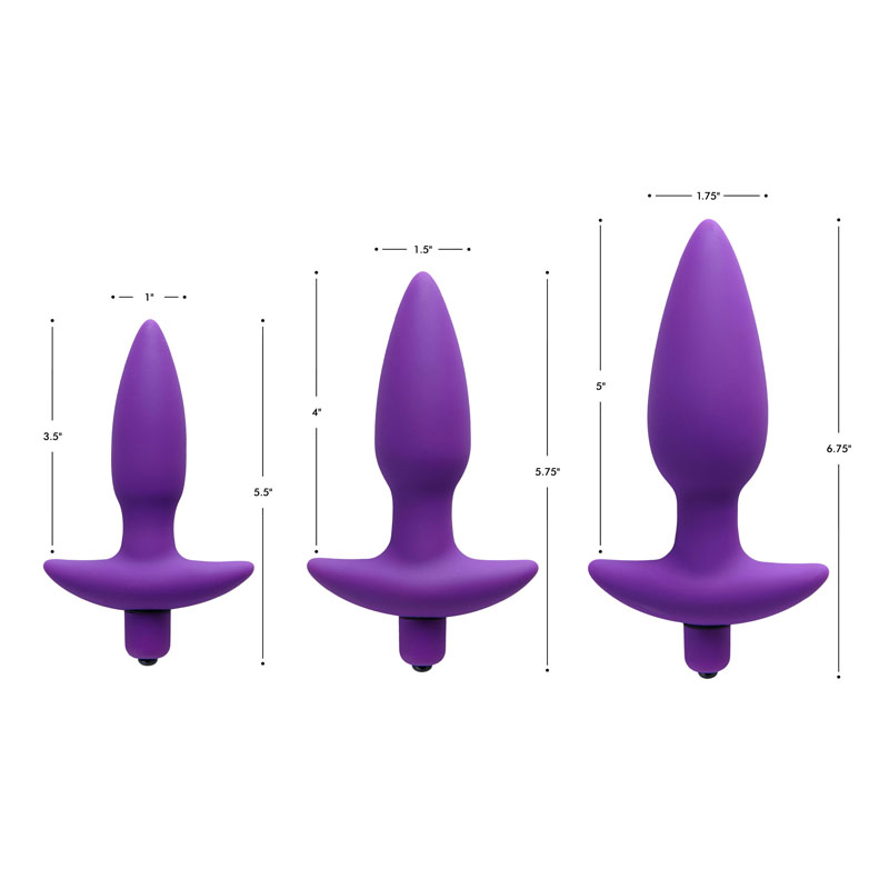 Aria Vibrating Silicone Anal Plug- Medium - Image 2