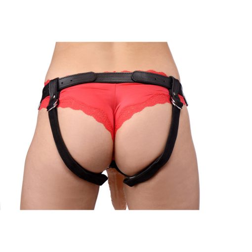Dominance Leather Strap-On Harness - Image 3