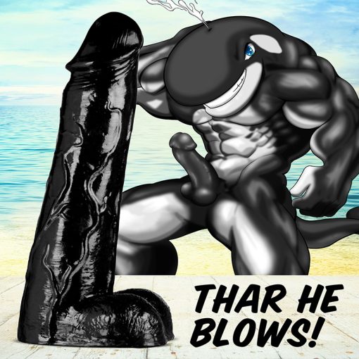 Moby Huge 3 Foot Tall Super Dildo - Black - Image 9