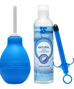 Easy Clean Enema Bulb and Lube Launcher Kit