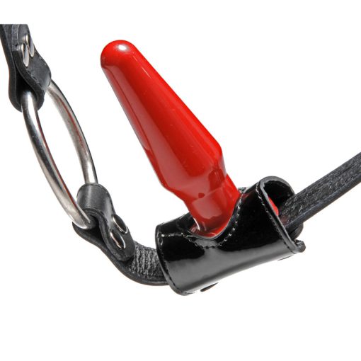 Premium Locking Leather Cock Ring and Anal Plug Harness - Image 6