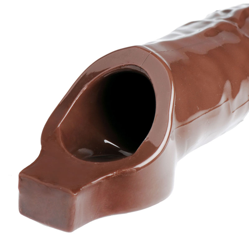Really Ample Penis Enhancer Sheath- Brown - Image 3