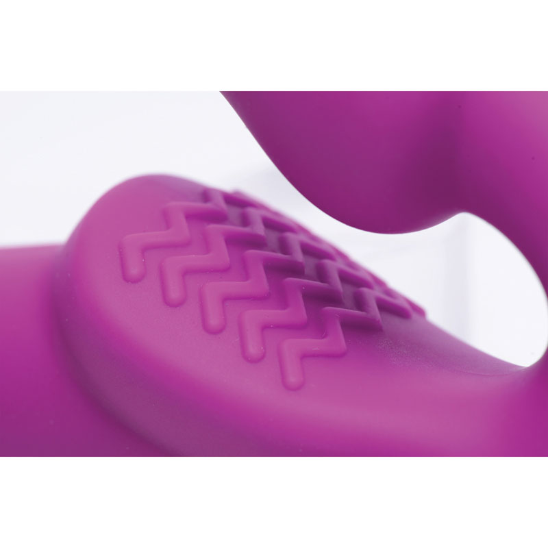 Evoke Vibrating Strapless Silicone Strap-on Dildo - Image 3