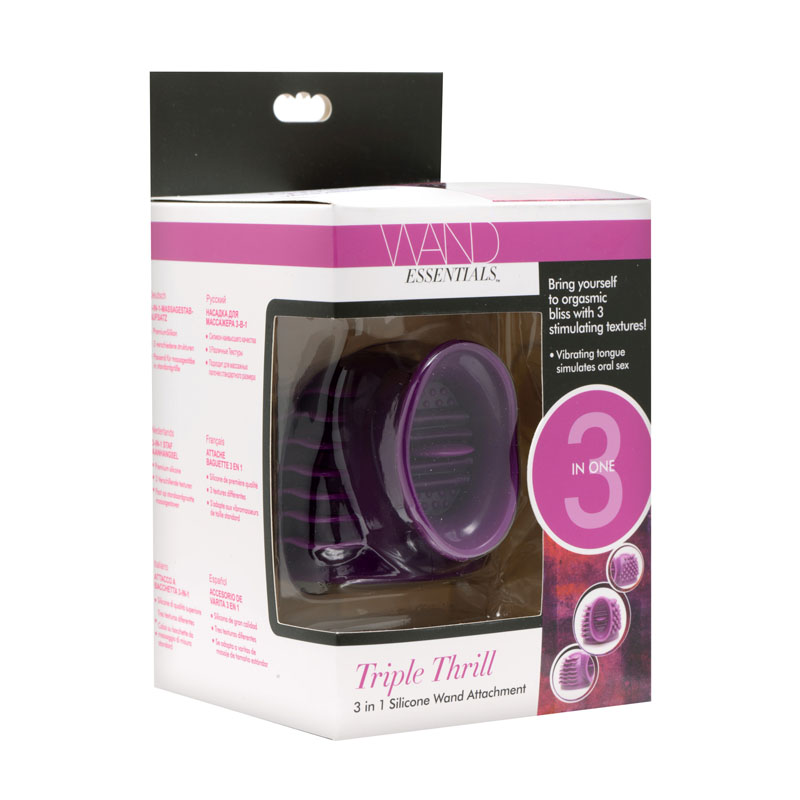 Triple Thrill 3 in 1 Silicone Wand Attachment - Image 6