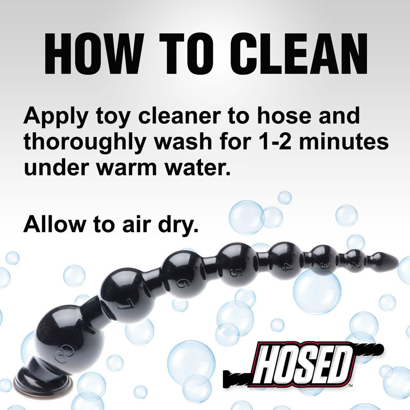 Hosed 19 Inch Graduated Bead Anal Snake - Image 6