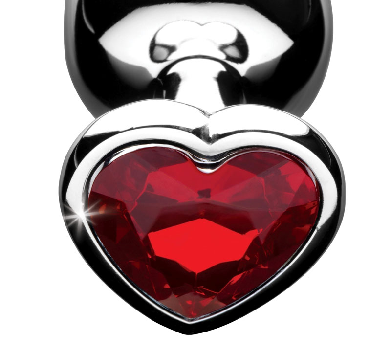 Red Heart Gem Anal Plug- Medium - Image 4