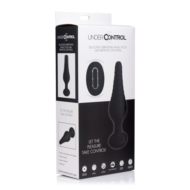 Silicone Vibrating Anal Plug With Remote Control - Image 7