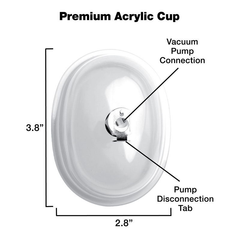 Small Vaginal 3.8 inch Pumping Cup Attachment - Image 3