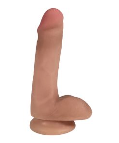 Easy Riders 6 Inch Dual Density Dildo With Balls - Flesh