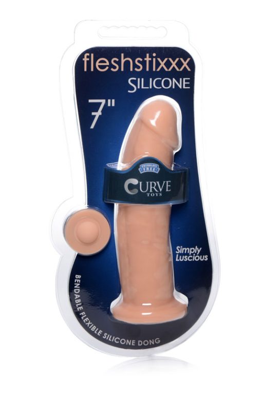 Silexpan Light Hypoallergenic Silicone Dildo - 7 Inch - Image 4