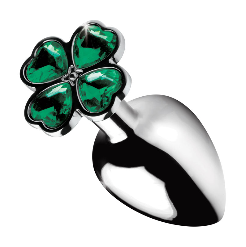 Lucky Clover Gem Anal Plug - Medium - Image 2