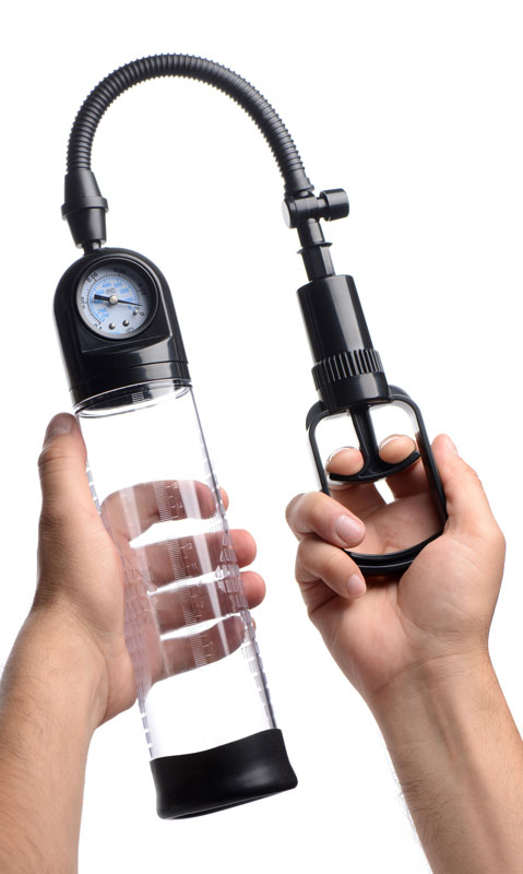 Trigger Penis Pump with Built-in Pressure Gauge - Image 3