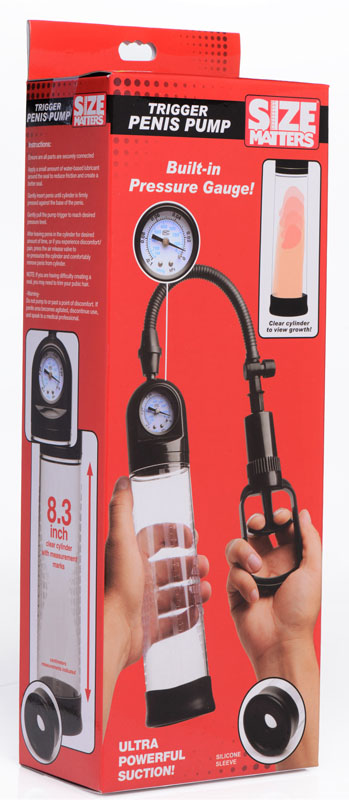 Trigger Penis Pump with Built-in Pressure Gauge - Image 6