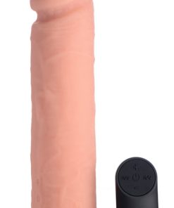 Big Shot Vibrating Remote Control Silicone Dildo - 9 Inch