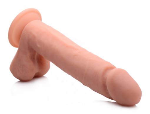 Big Shot Vibrating Remote Control Silicone Dildo with Balls - 10 Inch - Image 3