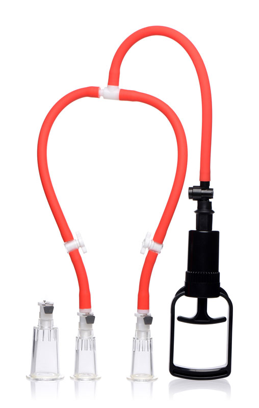 3-Way Suck Her Nipple and Clit Pump System - Image 2