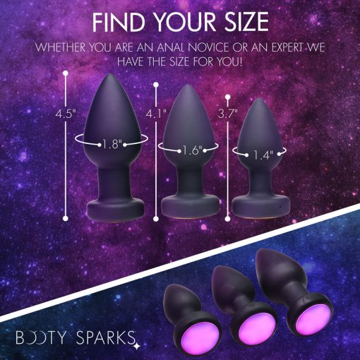 7X Light Up Rechargeable Anal Plug - Medium - Image 9