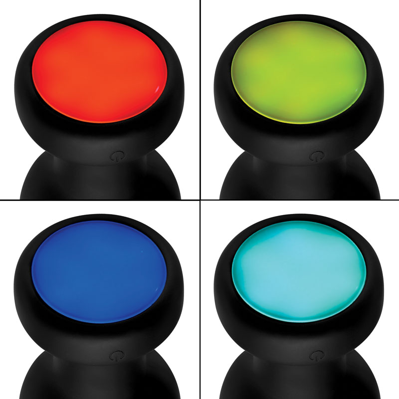 7X Light Up Rechargeable Anal Plug - Medium - Image 7