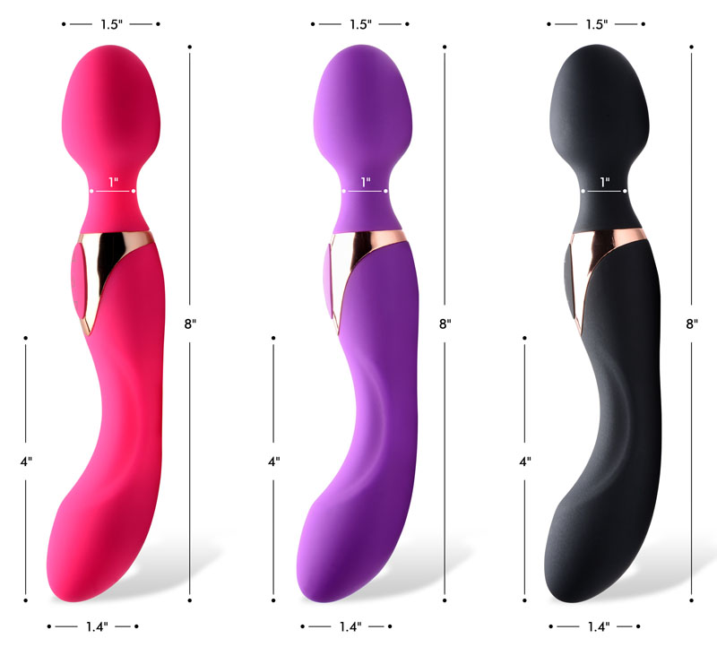 10X Dual Duchess 2-in-1 Silicone Massager - Black - Image 5