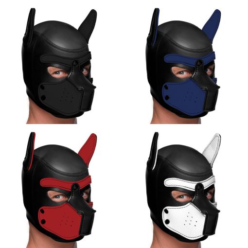Spike Neoprene Puppy Hood - White - Image 5