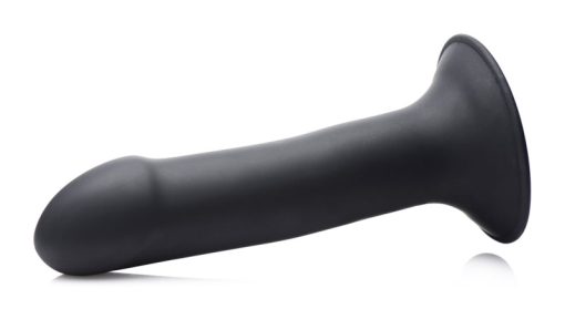 Squeezable Phallic Dildo - Black - Image 5