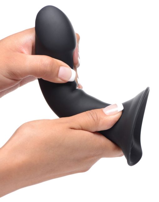 Squeezable Phallic Dildo - Black - Image 6