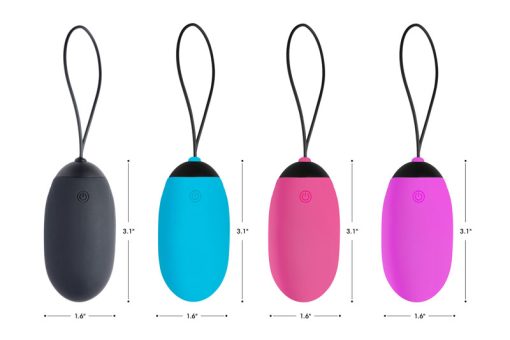 XL Silicone Vibrating Egg - Pink - Image 3