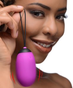 XL Silicone Vibrating Egg - Purple