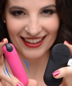 Vibrating Bullet with Remote Control - Pink